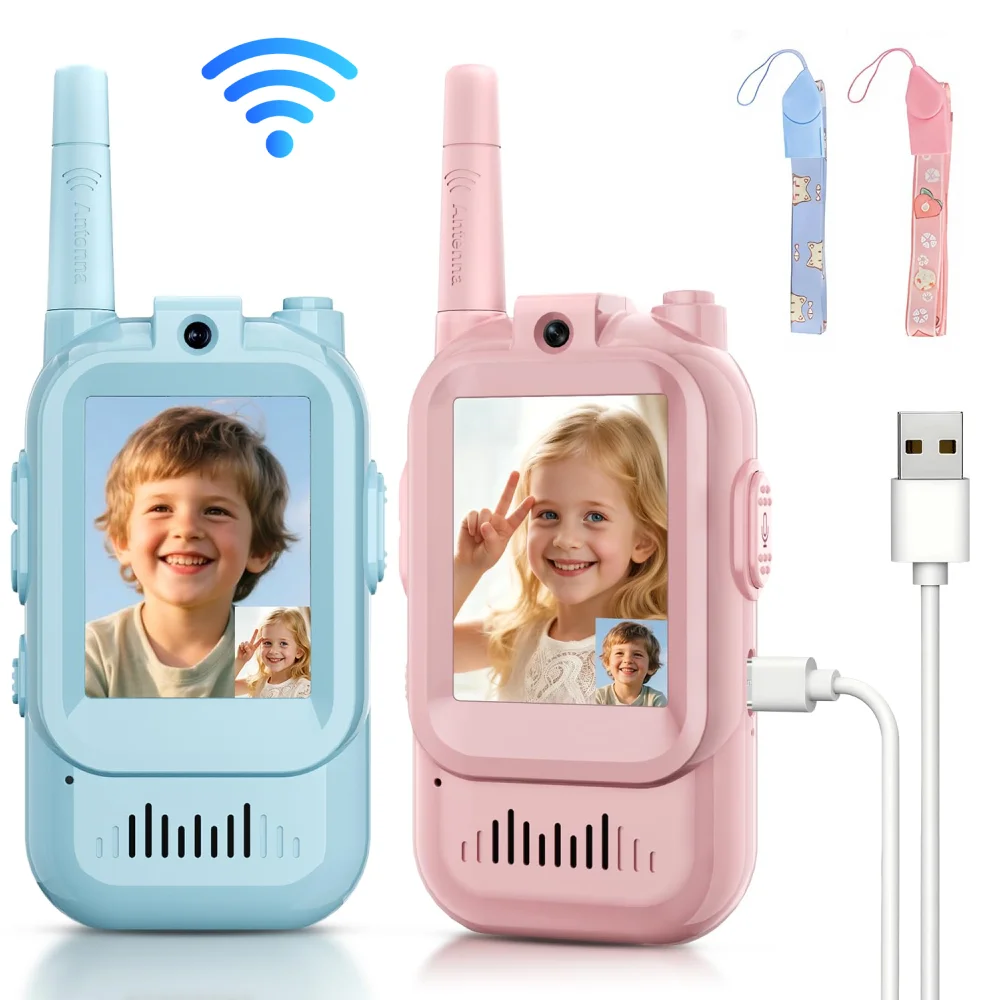 Travel Accessories For Toddlers - 2 SZT. Walkie-talkie wideo dla dzieci,