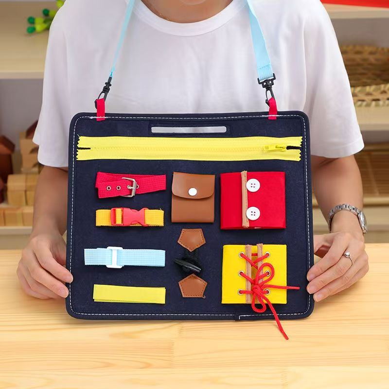 Travel Accessories For Toddlers - Tablica Montessori dla maluchów, książeczki o