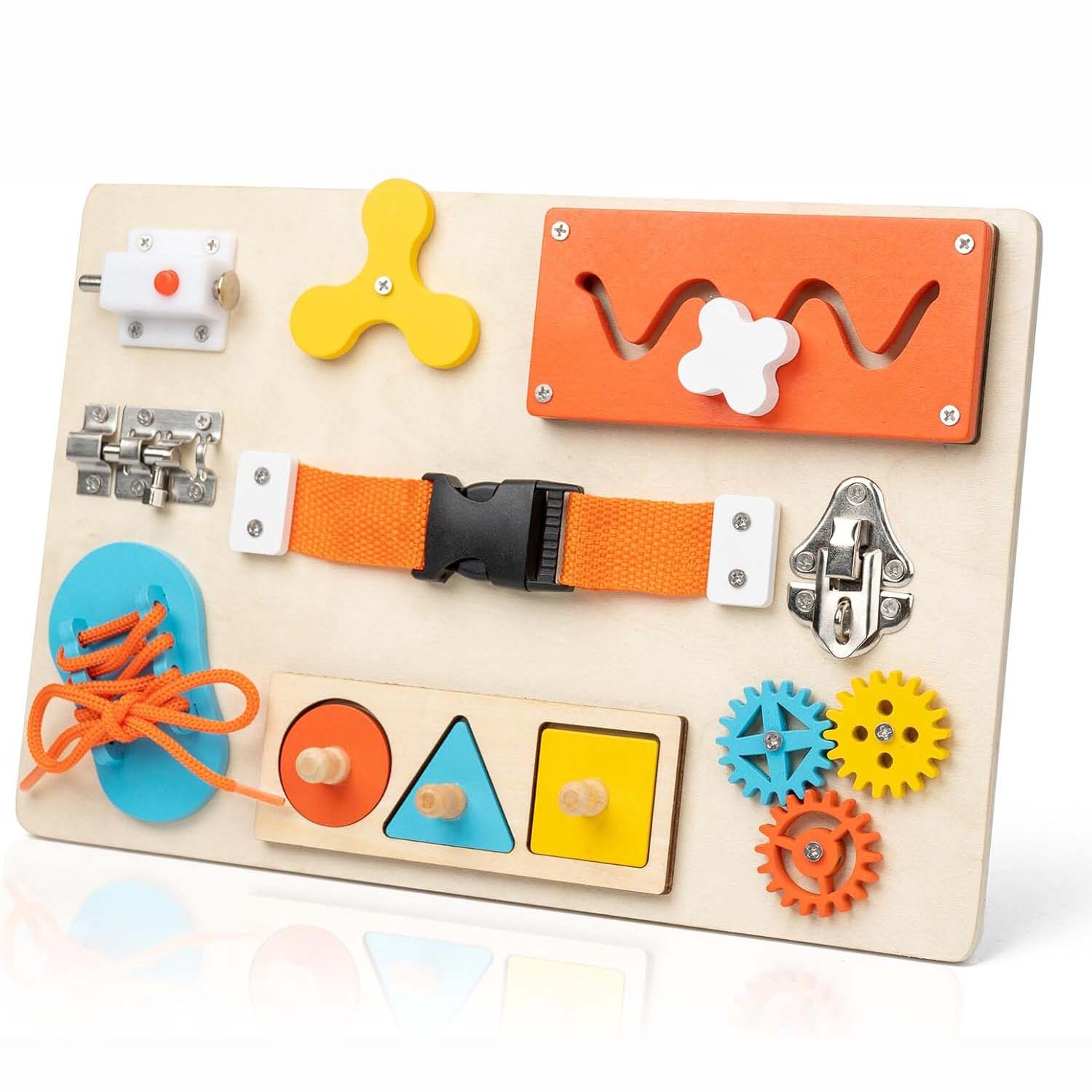 Travel Accessories For Toddlers - Tablica Manipulacyjna Montessori dla Niemowląt i
