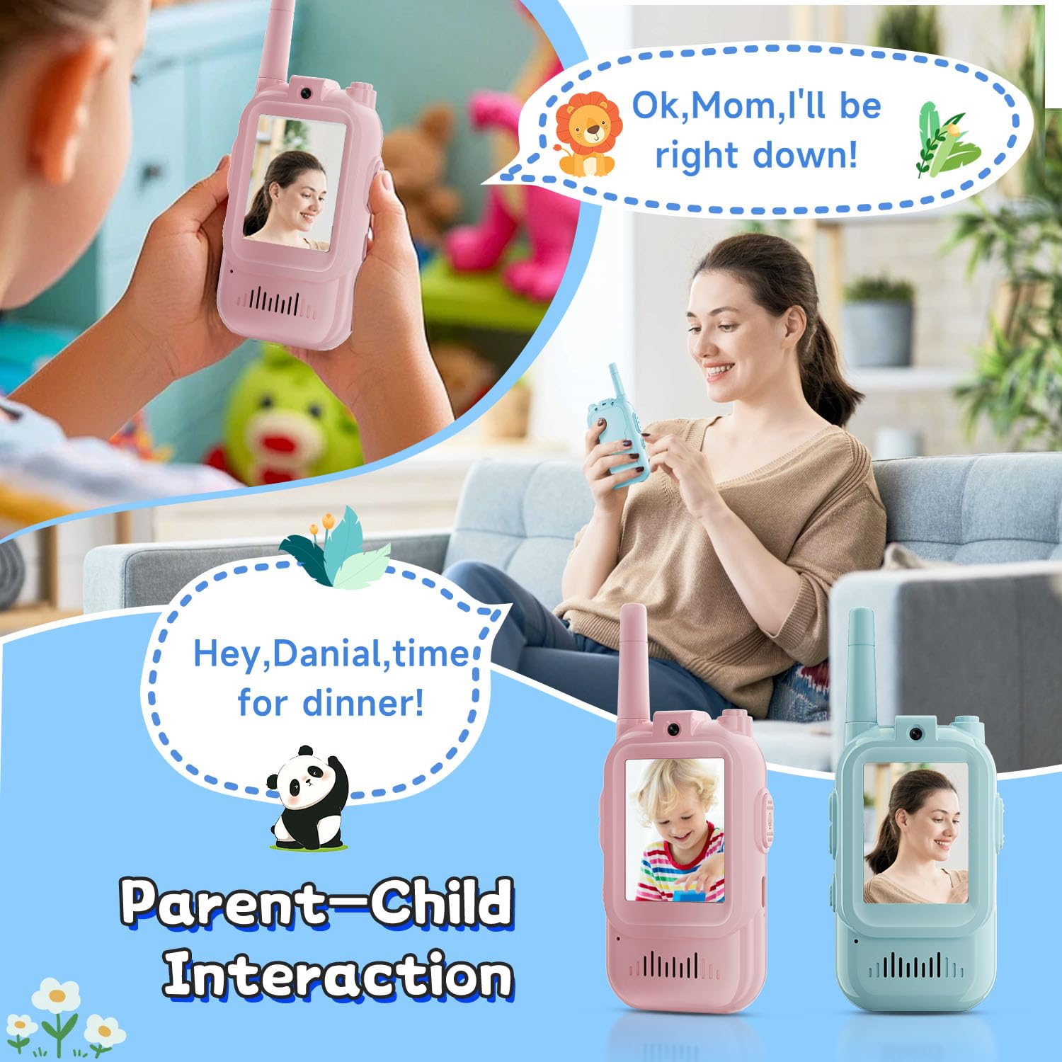 2 SZT. Walkie-talkie wideo dla – Travel Accessories For Toddlers recenzja i cena