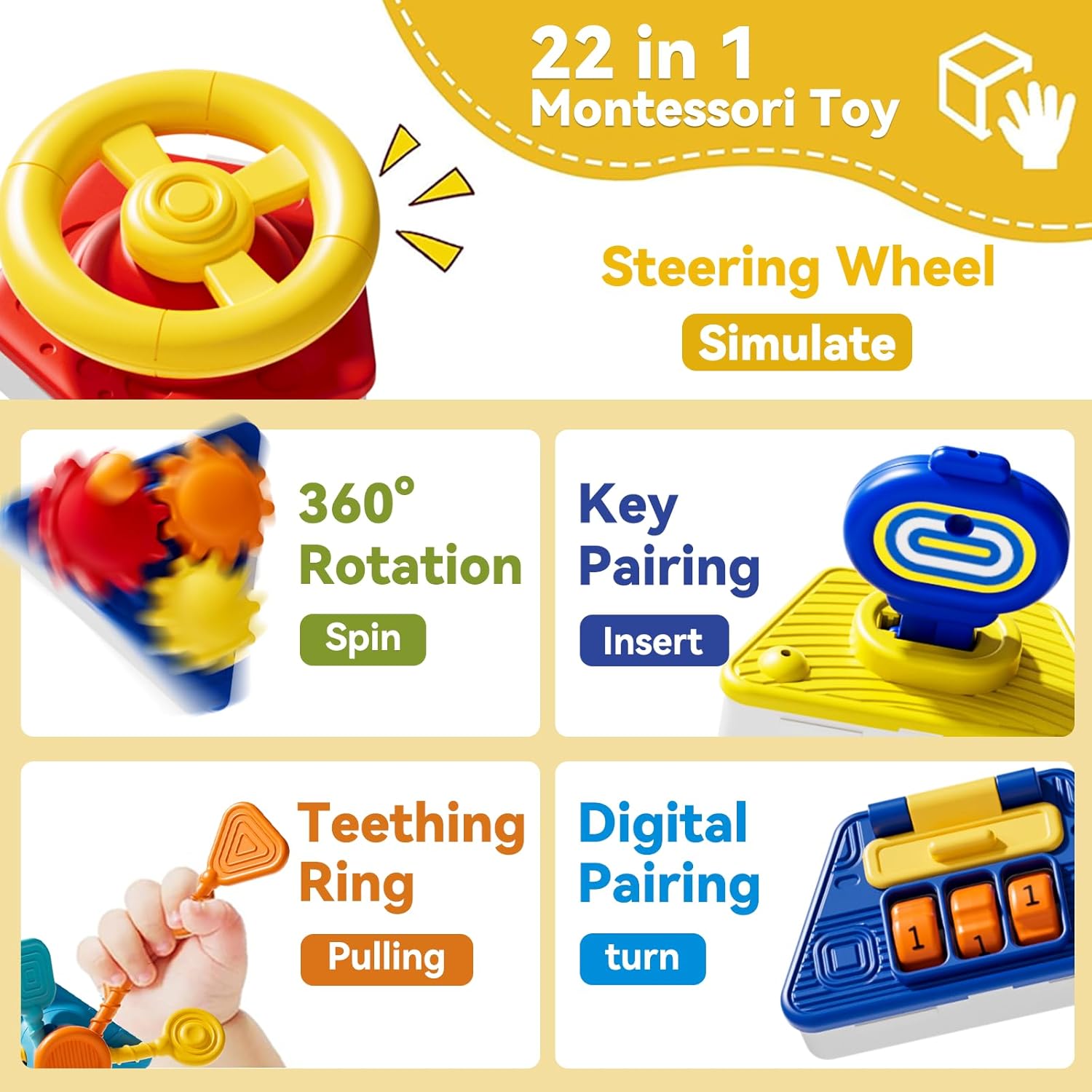 Kostka aktywności dla niemowlą – Travel Accessories For Toddlers recenzja i cena