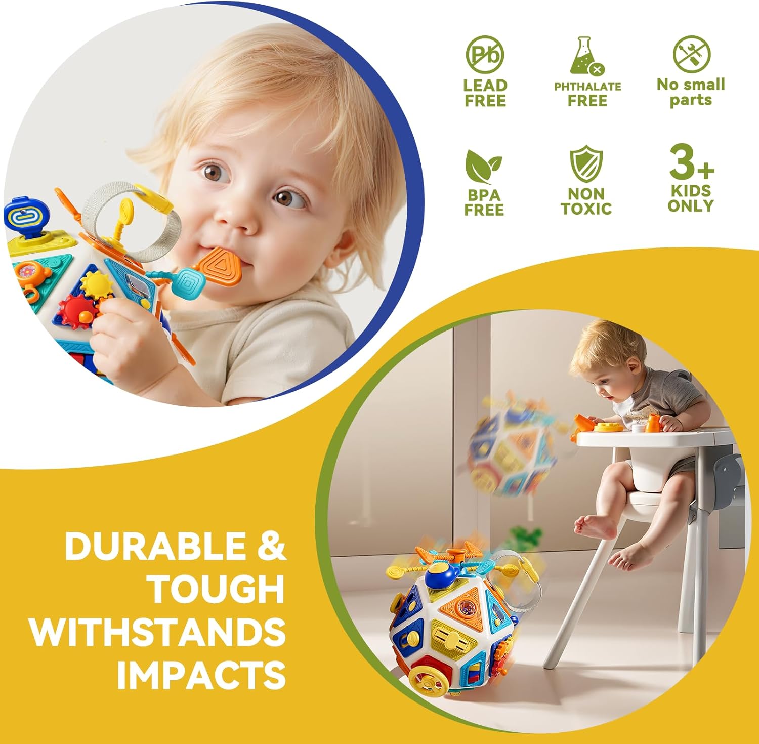 Kostka aktywności dla niemowlą – Travel Accessories For Toddlers recenzja i cena