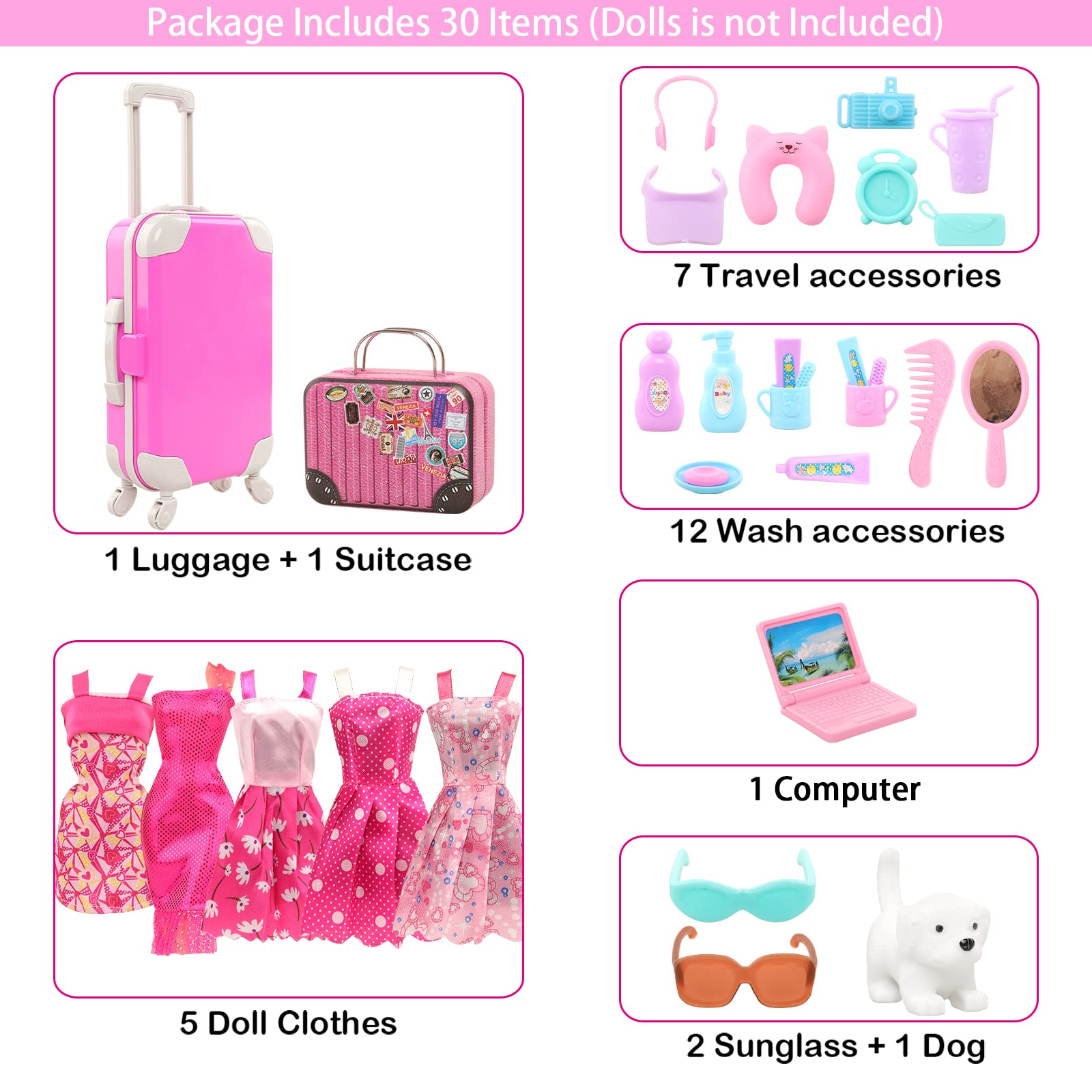BARWA 30 szt. 11.5 lnch meble  – Travel Accessories For Kids recenzja i cena